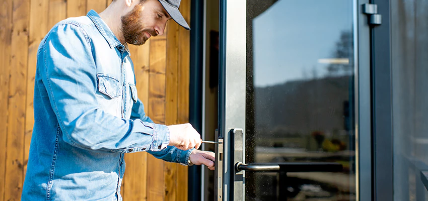 Frameless Glass Storefront Door Locks Replacement in San Bruno, CA